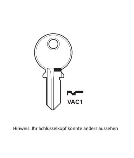 VACHETTE VAC1 Vorhangschloss, KFZ-Schloss Schlüssel R9001 - R9100